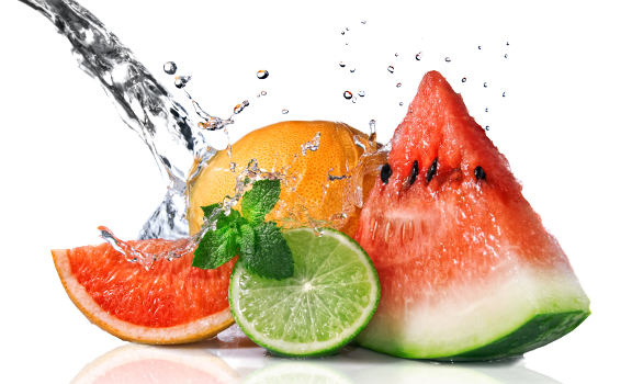 fruit-with-water-splash