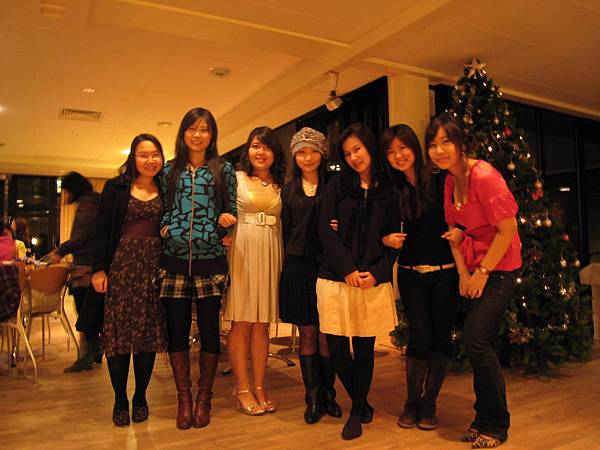 christmas party with cute classmates