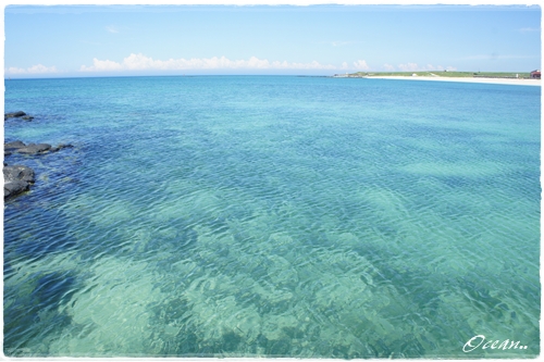 吉貝海邊  水好透