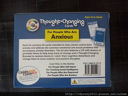 Thought Changing Cards - Anxiety 2