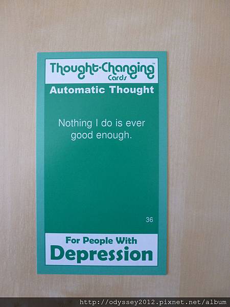 Negative depressive  thought