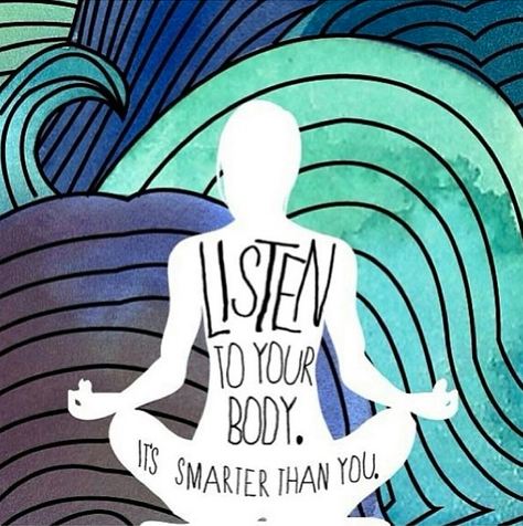 listen to body (圖片引用自 www.theblondevegan.com)