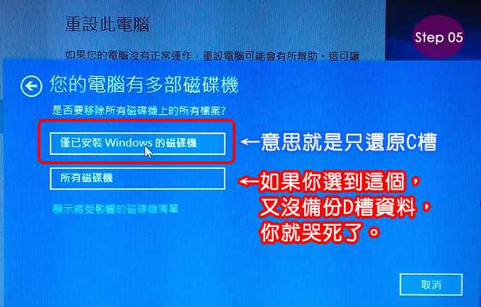 【網友詢問】高中生，不小心把筆電中的大學升學檔案都給「重灌」