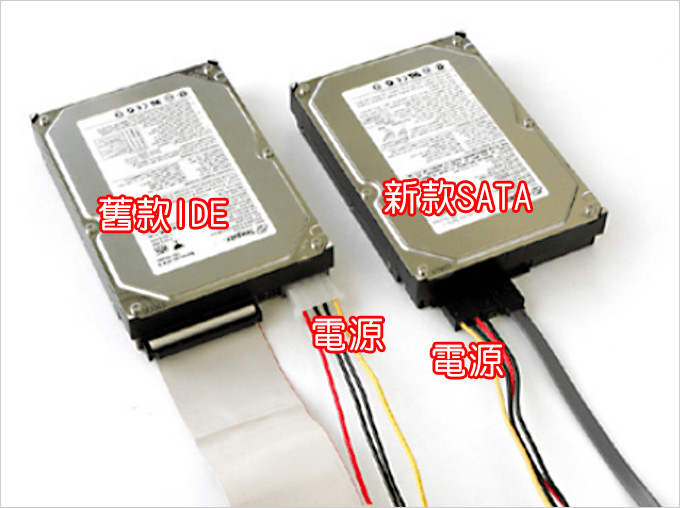舊燒錄機（IDE介面）和新燒錄機（SATA介面）的電源插頭是不是不同的？.jpg