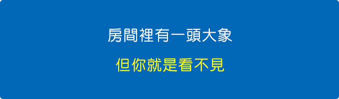 問題就這麼明擺著，房間裡就是有一頭大象，但你就是看不見。.jpg