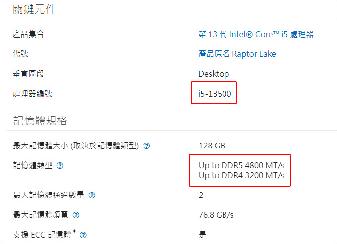 【網友詢問】I5-13500有支援DDR5-6000的記憶體