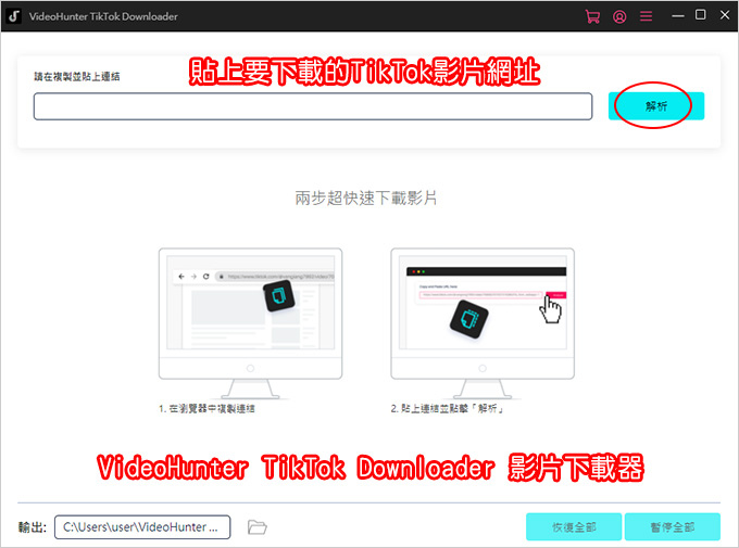 VideoHunter-TikTok-Downloader-影片下載器- .jpg