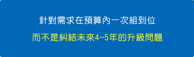 針對需求在預算內一次組到位，而不是糾結未來4~5年的升級問題。.jpg