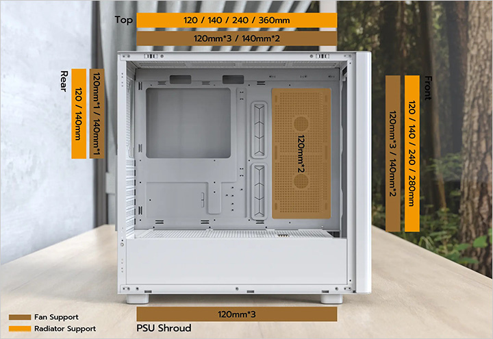 【客戶專用】Montech XR Wood  黑色或白色 (
