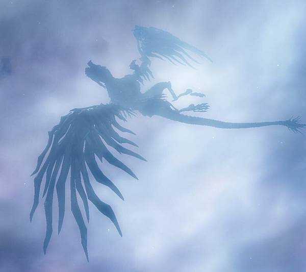 The claw of Jormag hovering in the sky when the event is going to happen