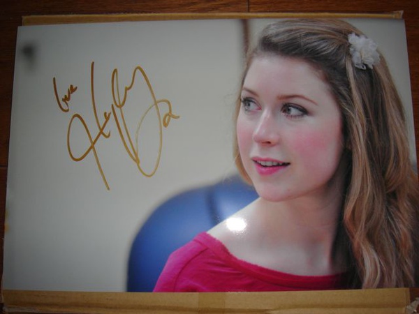 autographed photo from Hayley2