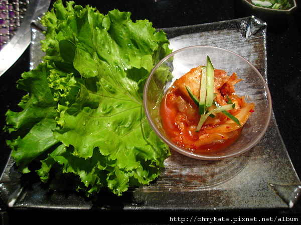 健康沛:生菜葉+韓式泡菜