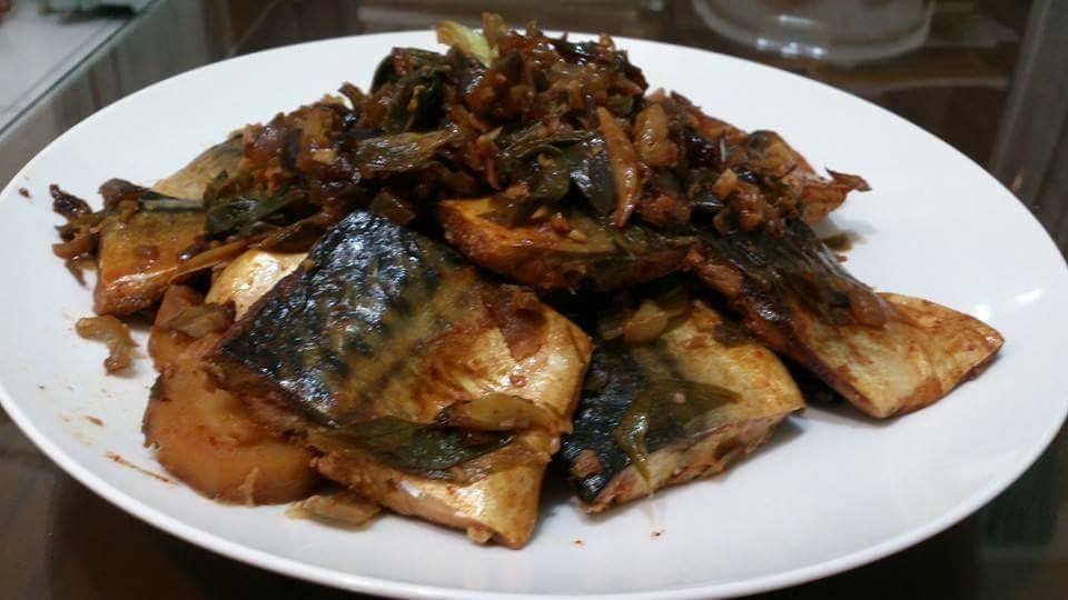 馬鈴薯燉青花魚고등어감자조림