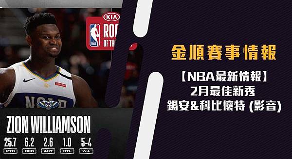 NBA2月最佳新秀 錫安_科比懷特 (影音) (2)