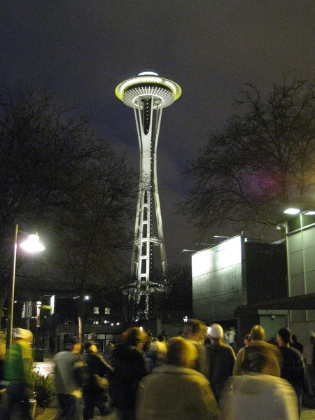 夜晚的Space Needle