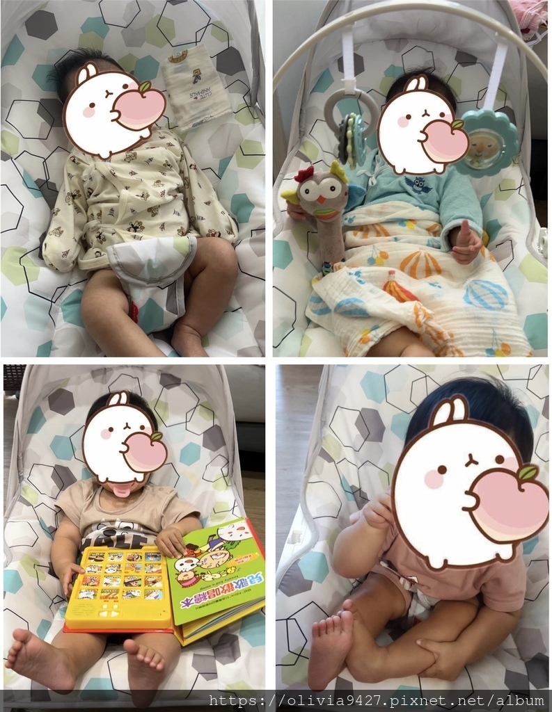 【育兒用品分享】費雪安撫椅、優樂恩鋼琴健力架、pognae 