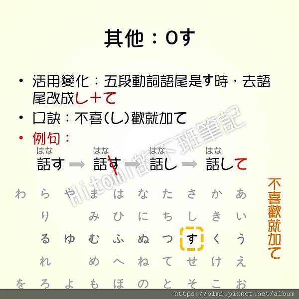 日文筆記 五段動詞活用變化 下 Hitomi的日文筆記 痞客邦