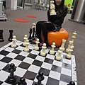圖書館內的西洋棋，可惜我不會玩