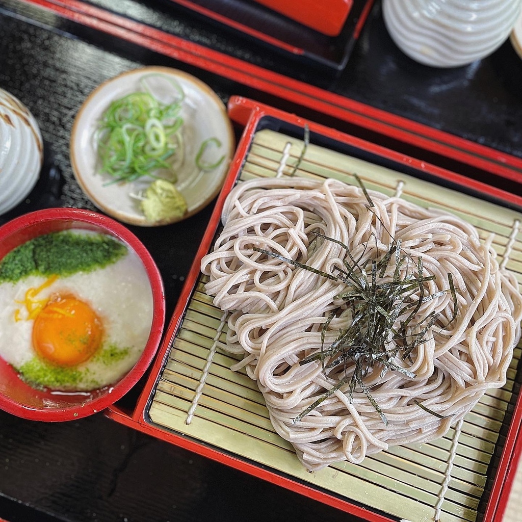 【松尾大社駅】そば処 苔寺門前 柚之茶屋：山藥泥加上生蛋黃撒