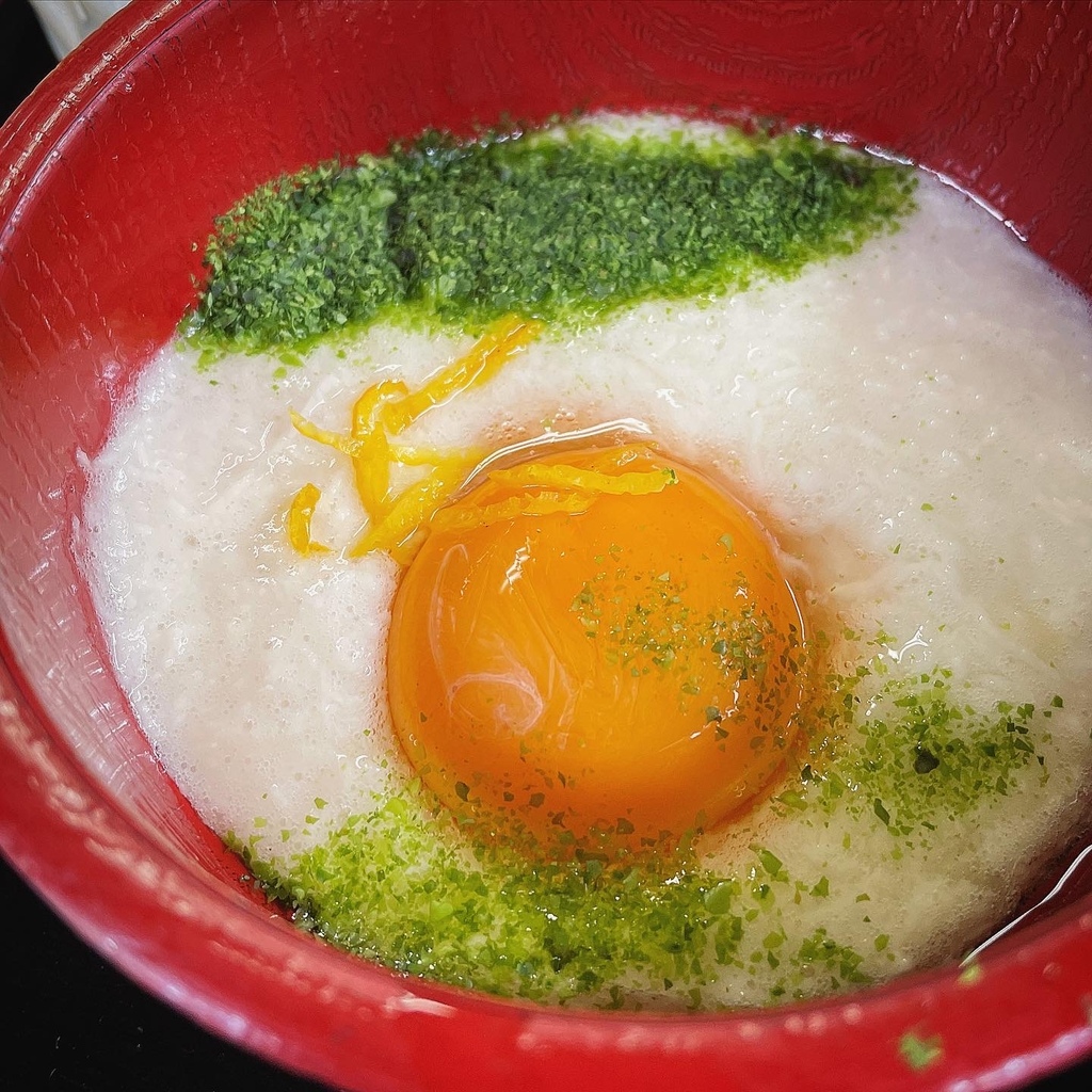 【松尾大社駅】そば処 苔寺門前 柚之茶屋：山藥泥加上生蛋黃撒