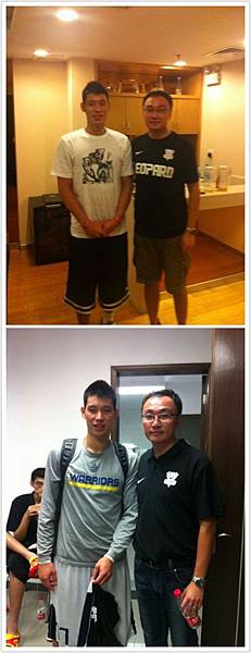 @王珏leopard  ： 一年前和一年後的小林子@JeremyLin林書豪已從一個青澀的華人球員變成現在家喻戶曉的國際球星 而我也經歷了人生中的兩件大事 跟腱斷裂和升級奶爸