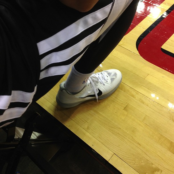 Lin wearing Lunar Hypergamer Low at Open Practice