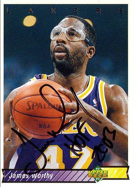 James worthy 2 auto front 185