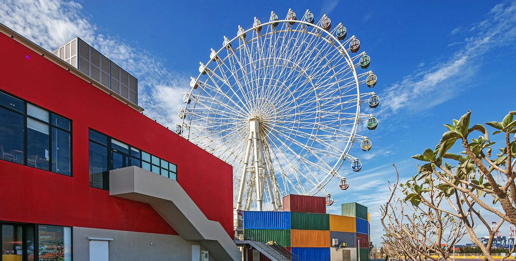 遊記 台中mitsui Outlet Park 台中港 台中三井outlet 台灣首座海港型購物商城 海景摩天輪 吃喝玩樂一次滿足 Open江的美食旅遊記事簿 痞客邦
