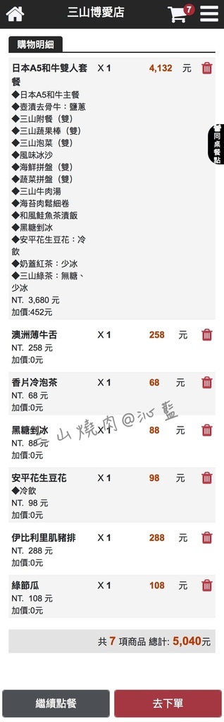 【食記】高雄　三山燒肉博愛店~*輕井澤集團燒肉新品牌、全台第