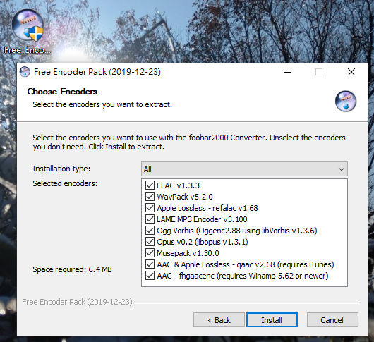 instal-encoder mp3格式設定
