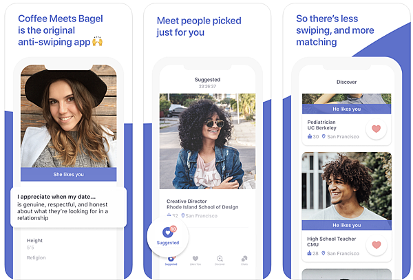 2021 Cmb交友 女性友善的交友app Coffee Meets Bagel 交友軟體評測 氧氣少女 痞客邦
