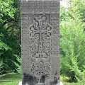 Genocide Memorial Complex - cross stone.JPG