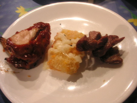 2.烤雞翅&amp;龍蝦卷&amp;袋鼠肉
