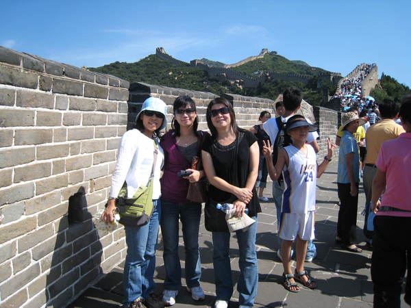 跟師母們在長城!
