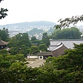 走到後山看銀閣寺全景