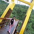 冬山～梅花湖吊橋２～醒目的黃吊橋
