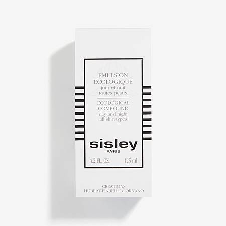 sisley全能乳液的簡約外包裝