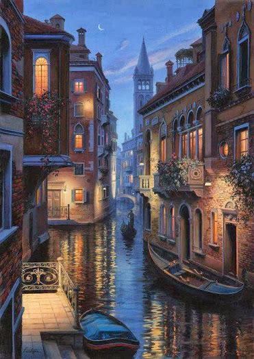 Romantic Venice by Night