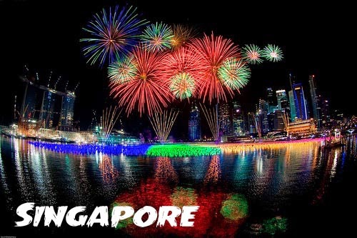 new years fireworks in singapore