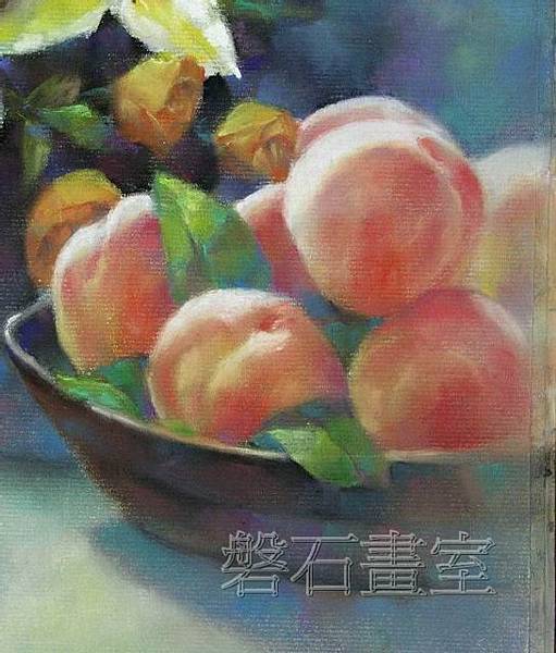 有百合花的靜物 粉彩 老師示範