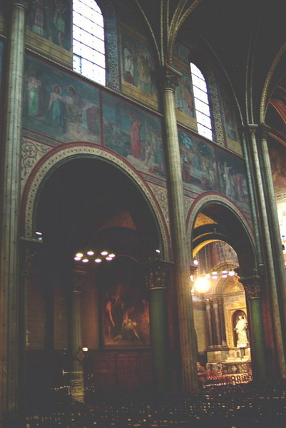 聖傑曼德佩教堂內的精美壁畫