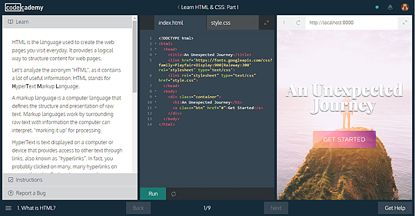Codecademy Learn HTML + CSS Codecademy Learn HTML + CSS
