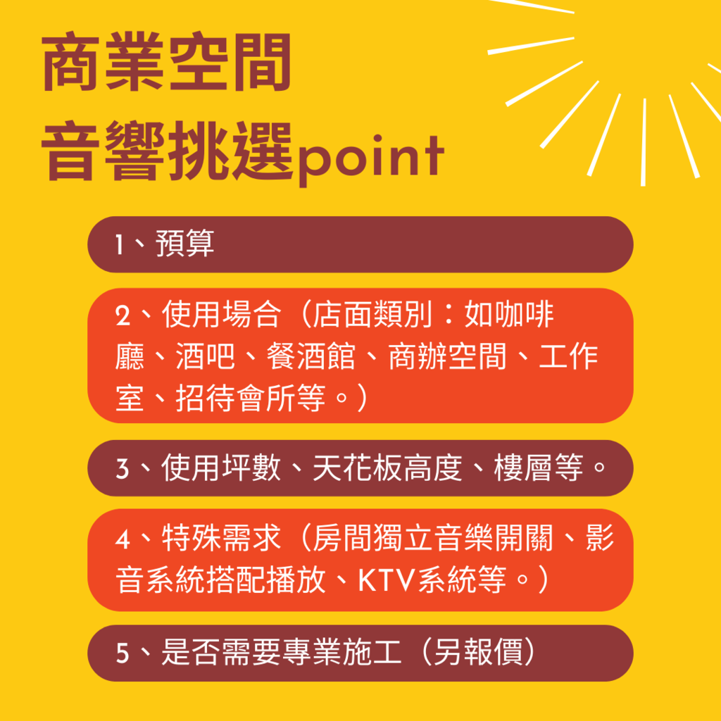 商業空間音響挑選point,高雄音響專賣,潘氏音響.png