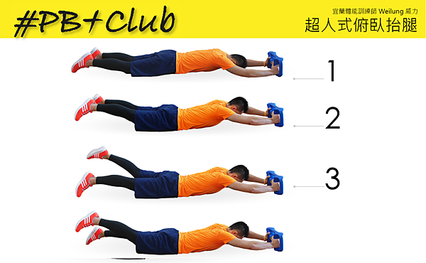 23 超人式俯臥抬腿 Prone Leg Lift Alternated-1 23 超人式俯臥抬腿 Prone Leg Lift Alternated-1