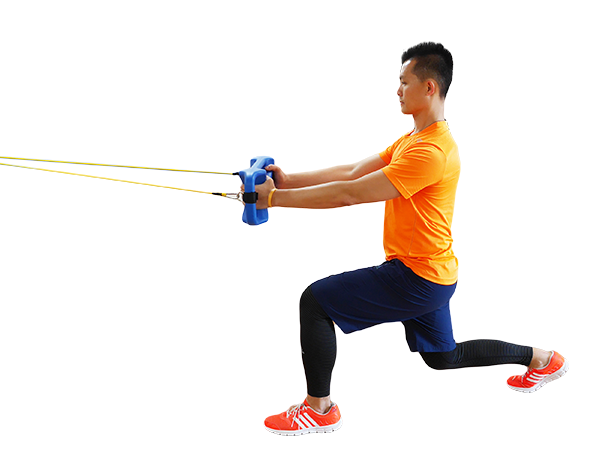 parabell Face Pull Resistance Tube With Lunge 03