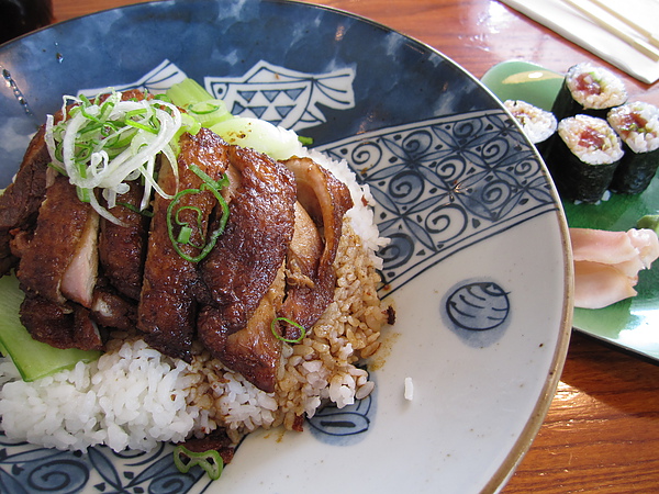 Roast Duck Rice+Spicy Tuna Maki @H&T