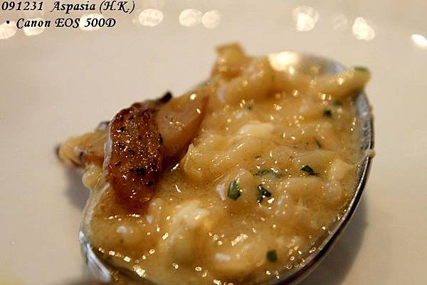 2009.12.31(四) 047. Aspasia - Porcini Risotto with Burrata Cheese　牛肝菌菇義式燉飯佐水牛起司