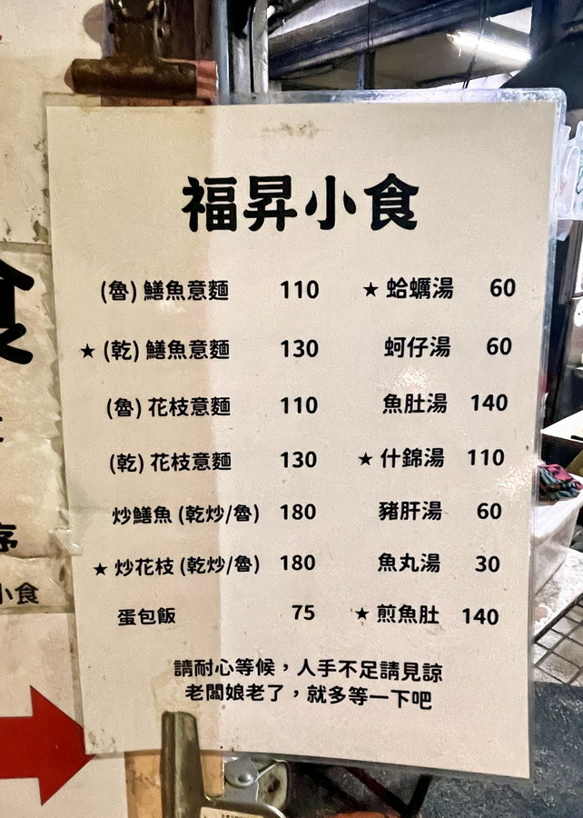 台南中西區∣福昇小食鱔魚意麵。永樂市場騎樓下人氣老店。經典小