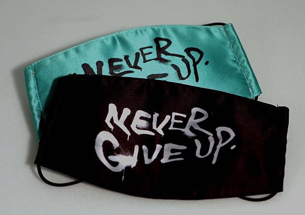 Never give up mask Never give up mask