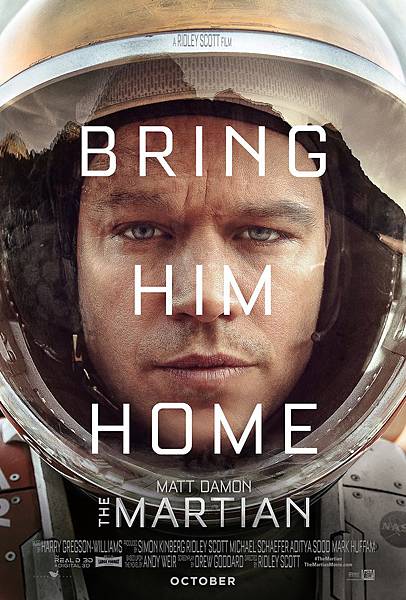 The Martian movie poster The Martian movie poster